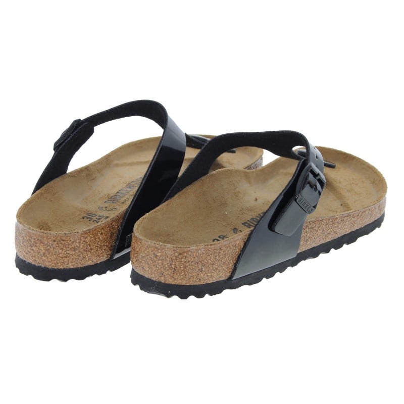 Birkenstock | Gizeh 43661 | Ladies Sandals Mules | Black Patent